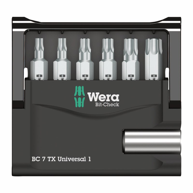 WERA Bit-set 7 Torx Universal 1, 6-delig 4013288041500 05 056294 001