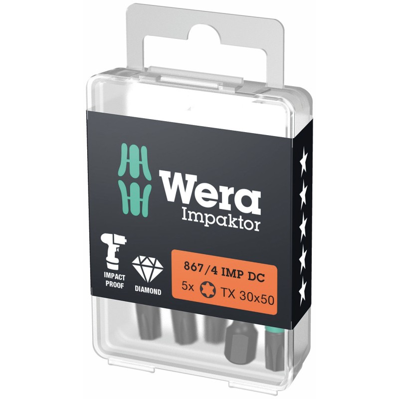 WERA TORX® TX30 867/4  TX30x50 lang impact 4013288157522  05057666001