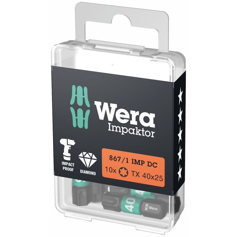 WERA TORX® TX40 867/1 IMP DC Impakt TX40x25 4013288157461 05057627001