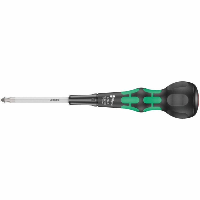 WERA PH 2x100 Phillips Läsertip Ball-Grip 05007906001 4013288222718