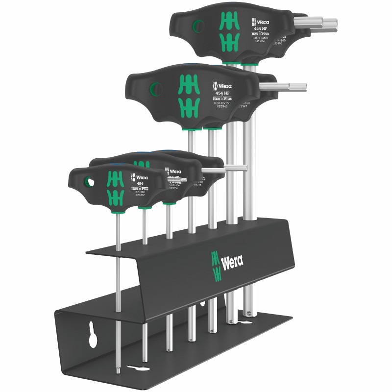 WERA 454/7 T-Gripset Inbus/Hex HF Set 2 05023453001 4013288221742