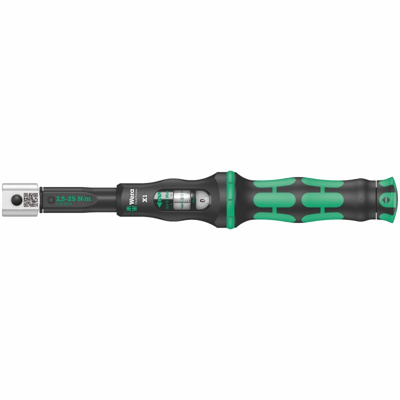 WERA Click-Torque x 1 instelbare draaimomentsleutel, 2,5-25 Nm, 9x12 4013288193773 05075651001