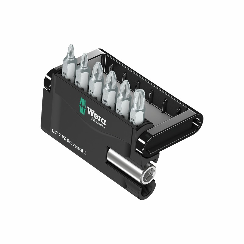 WERA Bit-Check 7 PZ Universal 1, 7-delig 05056296001 4013288038135